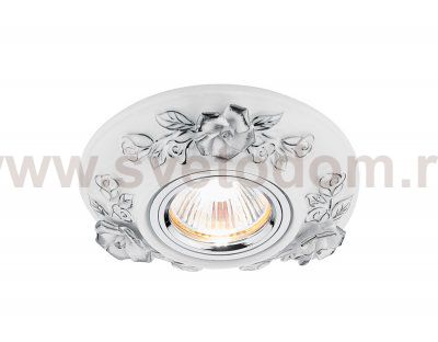 Светильник точечный Ambrella D5503 W/CH белый хром керамика ORGANIC SPOT