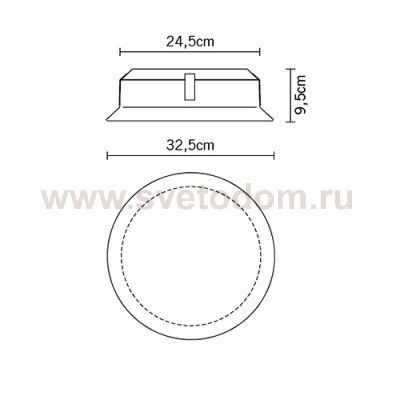 Настенно-потолочный светильник Fabbian D58 G02 00 Luna