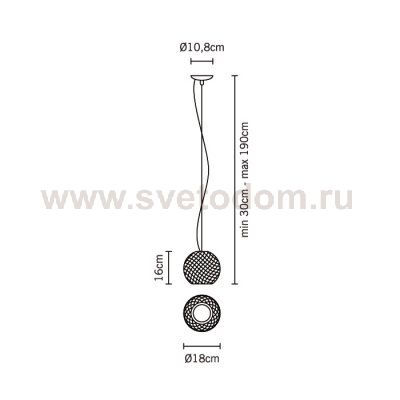 Светильник Fabbian D82A0100 Diamond