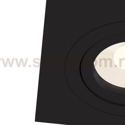 Светильник встраиваемый Maytoni DL024-2-01B черный