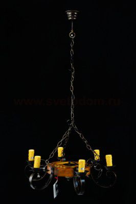 Люстра колесо Arte lamp A9520LM-6BR Taverna