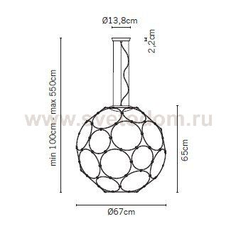 Подвесной светильник Fabbian F30A0121 Giro F30