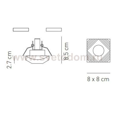 Встраиваемый светильник Axo Light FA MENCAR G9 Axo