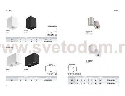 Светильник точечный накладной Lightstar 52076 Rettango