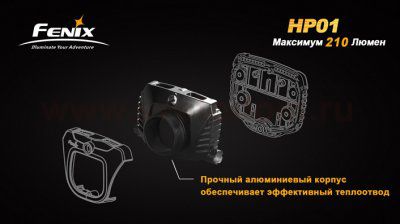 Фонарь Fenix HP01 желтый