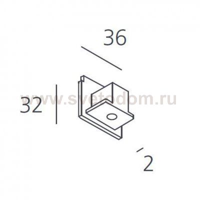 Заглушка непитающая 3 Artemide L171620 3-Circuit Tracks