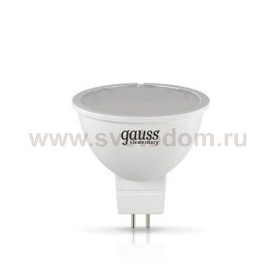 Лампа Gauss LED Elementary MR16 GU5.3 7W 550lm 4100K (13527)