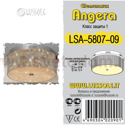 Люстра Lussole LSA-5807-09 ANGERA