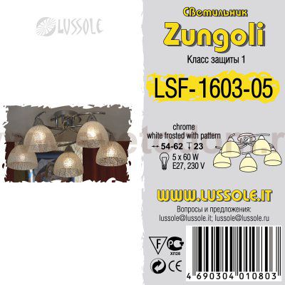 Люстра Lussole LSF-1603-05 ZUNGOLI