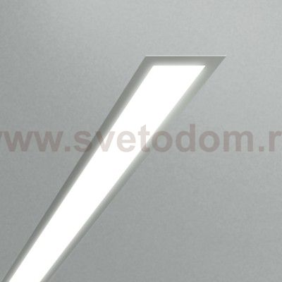 Линейный светодиодный встраиваемый светильник 128см 25Вт 3000К матовое серебро 101-300-128 Elektrostandard