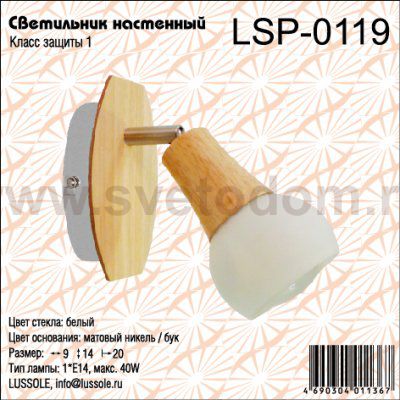 Светильник точечный Lussole LSP-0119