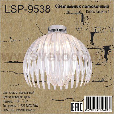 Потолочный светильник Lussole LSP-9538 HOCKESSIN