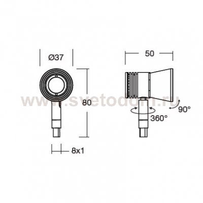 Встраиваемый светильник Linea Light 92388 Puk