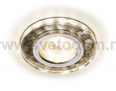 Светильник точечный Ambrella S222 W/CH/WA белый/серебро/MR16+3W(LED WARM) COMPO SPOT
