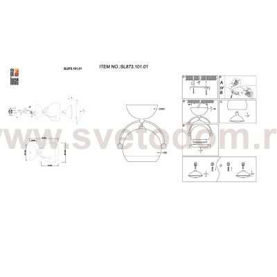 Светильник настенный бра St luce SL873.101.01 NANO