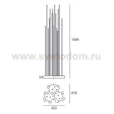 Подсветка Artemide T087800 Reeds