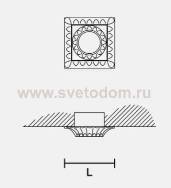 Встраиваемый светильник Masiero OTTOCENTO VE 853