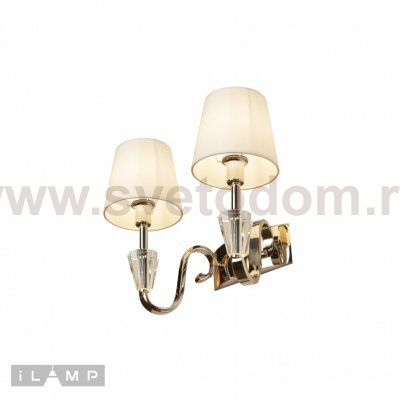 Настенный светильник iLamp Alesti W2424-2 Nickel