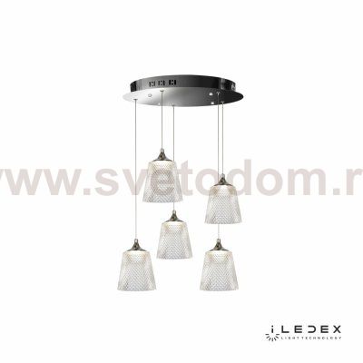 Подвесной светильник iLedex Flora WD8007-5 Хром