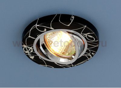Точечный светильник Elektrostandard 2050 BK/SL (черный/серебро)