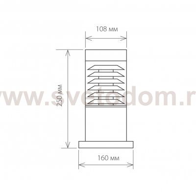 Ландшафтный светильник IP54 1508 TECHNO серый Elektrostandard