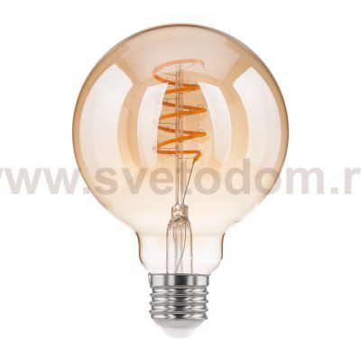 Филаментная светодиодная лампа Dimmable 5W 2700K E27 (G95 тонированный) BLE2747 Elektrostandard