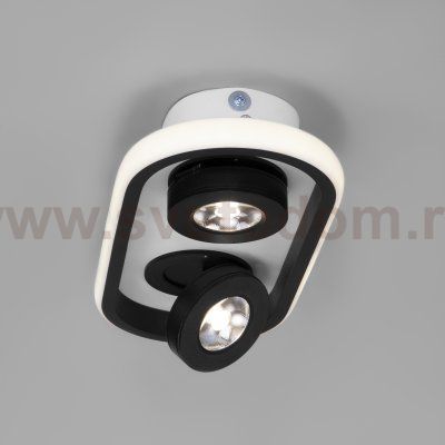 Потолочный светильник 20123/2 LED белый / черный Eurosvet Slam