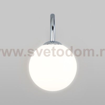Настенный светильник со стеклянным плафоном 360/1 хром Bogates