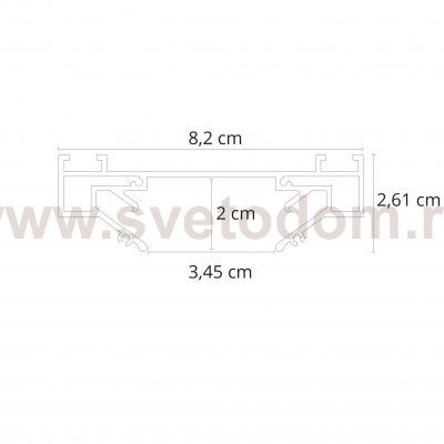 Профиль для монтажа в натяжной потолок Arte lamp A630205 TRACK ACCESSORIES