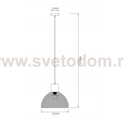 Светильник подвесной Arte Lamp A7046SP-1BK CASTELLO