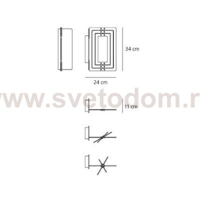 Настенный светильник бра Artemide 1622020A Copernico