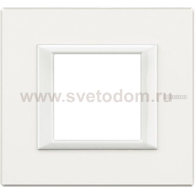 Legrand Bticino Axolute HA4802HD White Рамка 2 мод прямоугольная