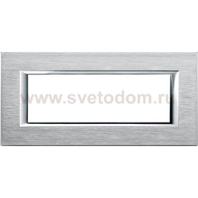 Legrand Bticino Axolute HA4806CR Хром Рамка 6 модулей прямоугольная