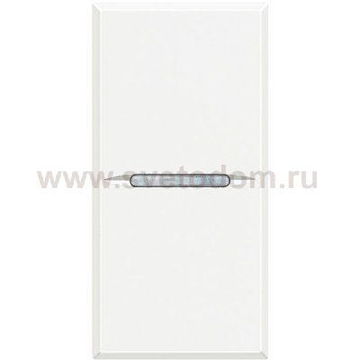 Legrand Bticino Axolute HD4005 White Axial Выключатель кнопочный (NO контакт) 16 А 1 мод
