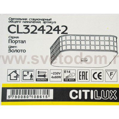 Светильник настенно-потолочный Citilux CL324242 Портал