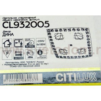 Светильник настенно-потолочный Citilux CL932005 Дина