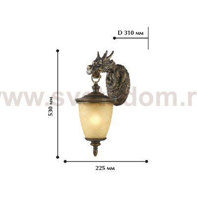 Светильник настенный китайский дракон Favourite 1716-1W