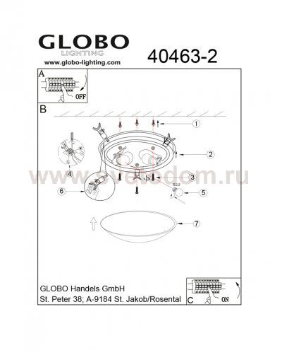 Светильник Globo 40463-2