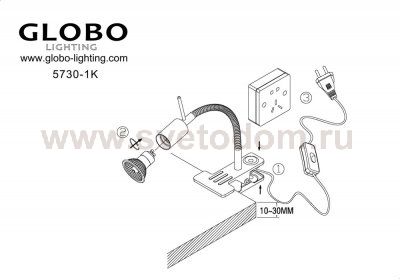 Светильник Globo 5730-1K Grosetto