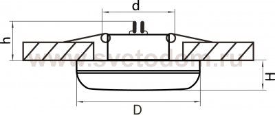 Светильник встраиваемый Lightstar 11274 Piano mini