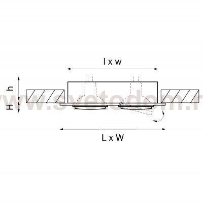 Светильник встраиваемый Lightstar 11622 Singo