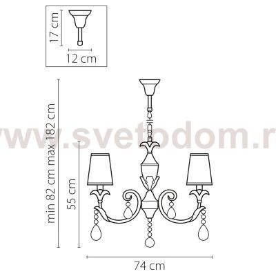 Люстра подвесная Lightstar 691082 Cappa