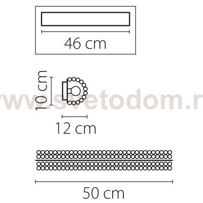 Светильник настенный Lightstar 704644 Monile