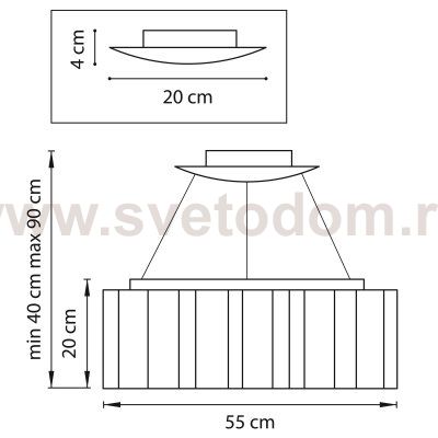 Люстра подвесная Lightstar 802161 Nubi ondoso