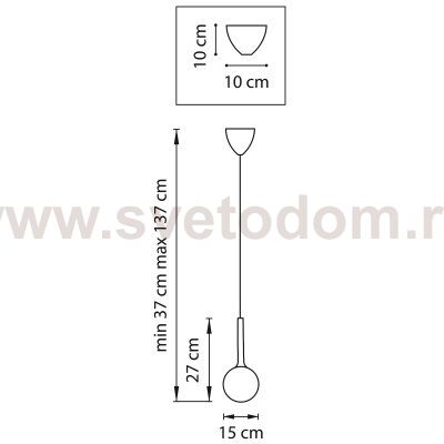 Подвесной светильник Lightstar 813011 Globo