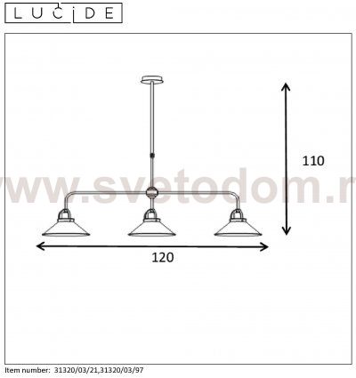 подвес Lucide 31320/03/97 BERKLEY