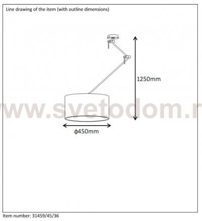 подвес Lucide 31459/45/36 ELENI