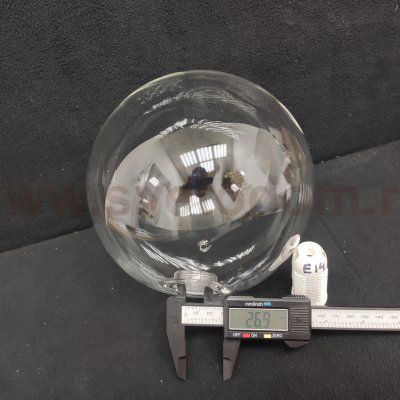 Плафон стекло прозрачный 180мм с резьбой 27мм Arte lamp A7780 ALBUS