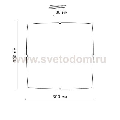 Потолочный светильник Сонекс 1237 никель/белый/декор черн BIRONA