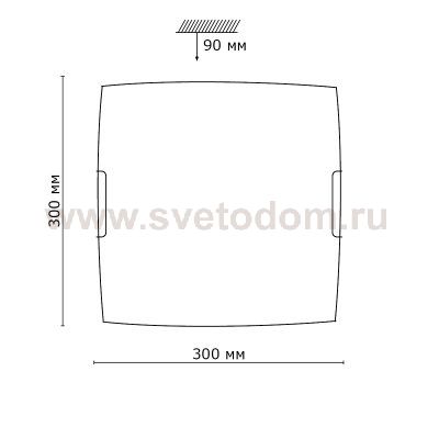 Потолочный светильник Сонекс 2144 хром/белый VASTO